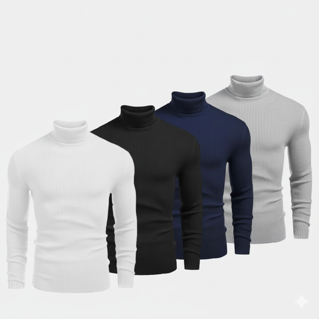 Col Roulé à Côtes