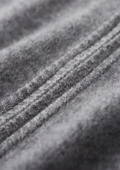 Cardigan Bicolore zippé en Laine Mérinos