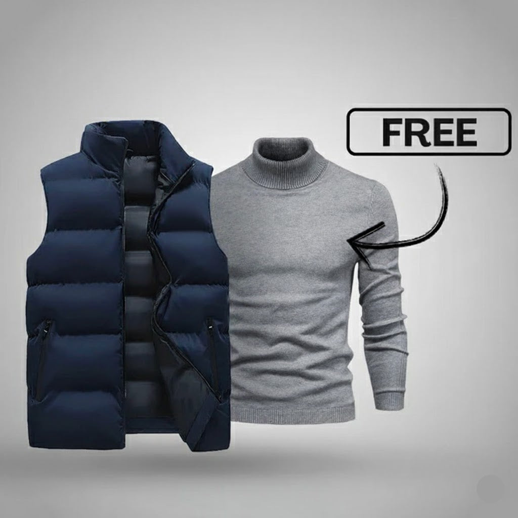 Ensemble Gilet Homme + Pull Offert