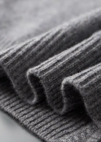 Cardigan Bicolore zippé en Laine Mérinos