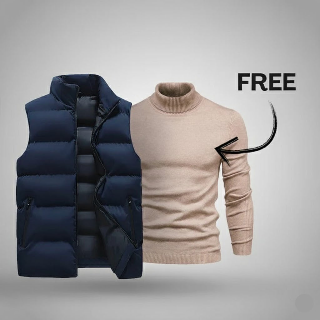 Ensemble Gilet Homme + Pull Offert