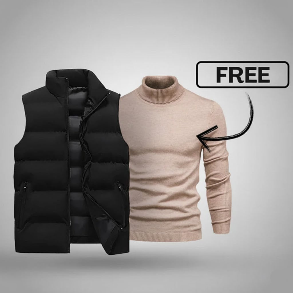 Ensemble Gilet Homme + Pull Offert