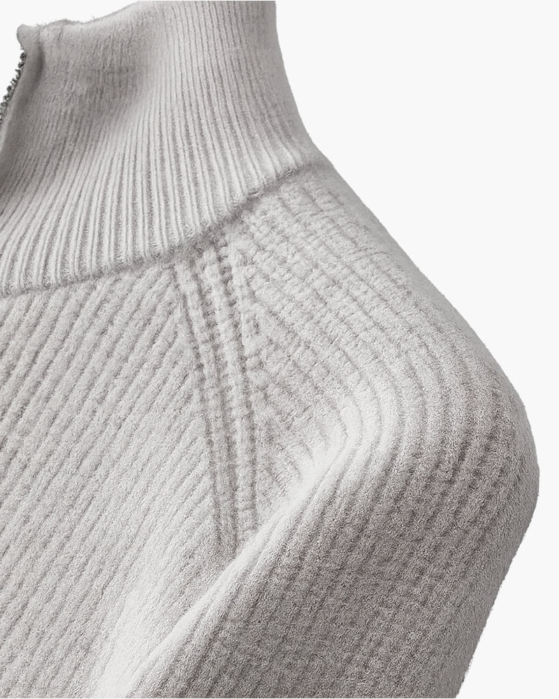 Gilet en Laine à Fermeture Éclair Intégrale AMALFI