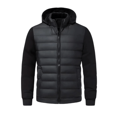 Blouson Matelassé à Manches en Maille