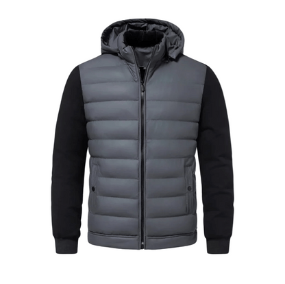 Blouson Matelassé à Manches en Maille