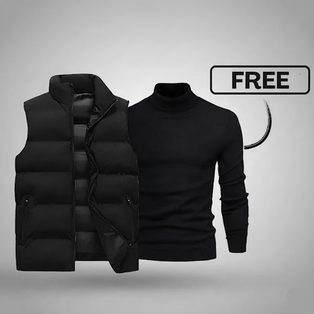 Ensemble Gilet Homme + Pull Offert